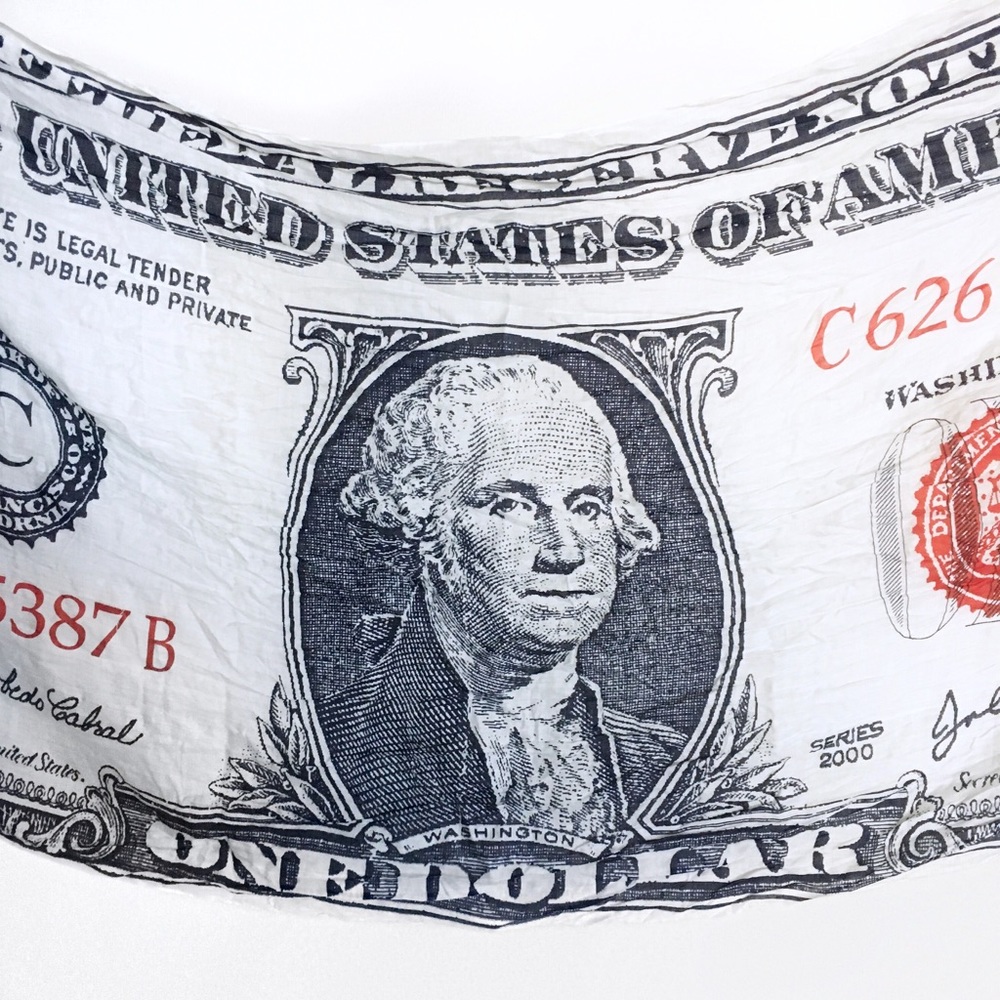 Money Scarf or Wall Hanging